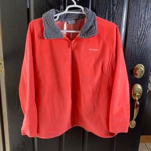 Columbia Omni Heat Full Zip Fleece Jacket Coral